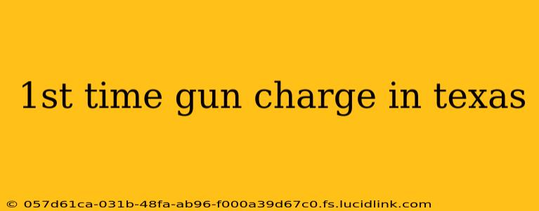 1st time gun charge in texas