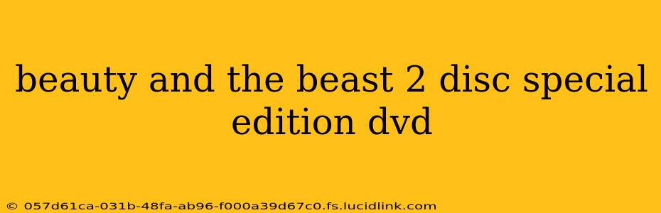 beauty and the beast 2 disc special edition dvd