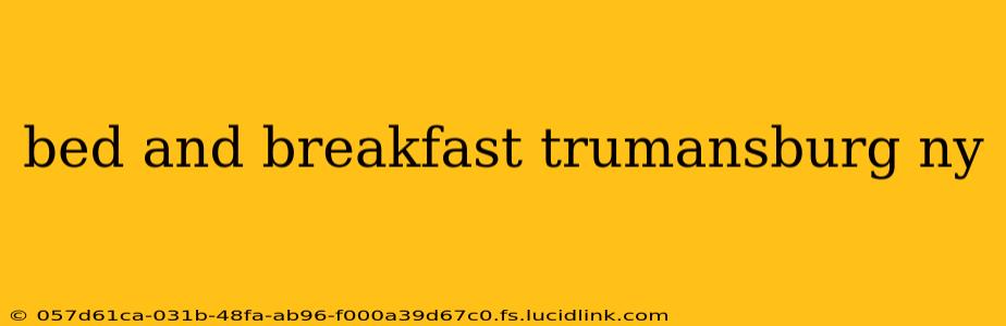 bed and breakfast trumansburg ny