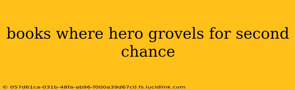 books where hero grovels for second chance