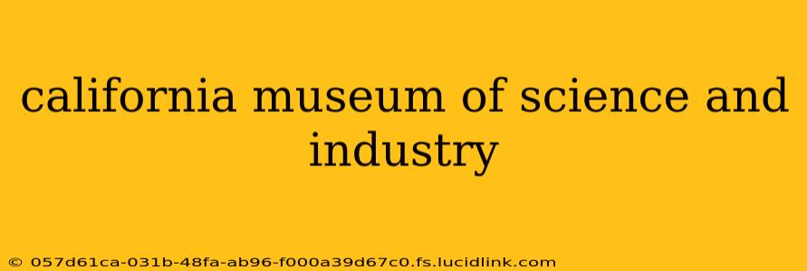 california museum of science and industry