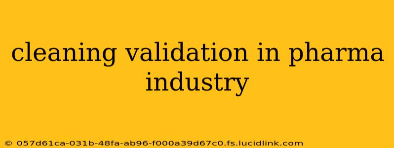 cleaning validation in pharma industry