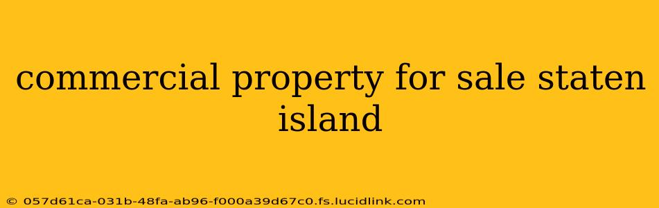 commercial property for sale staten island