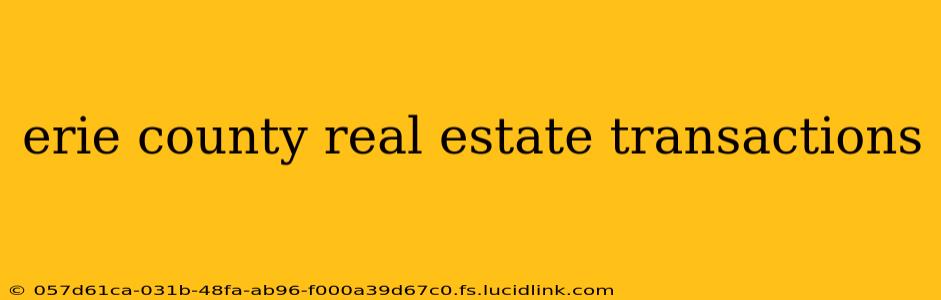erie county real estate transactions