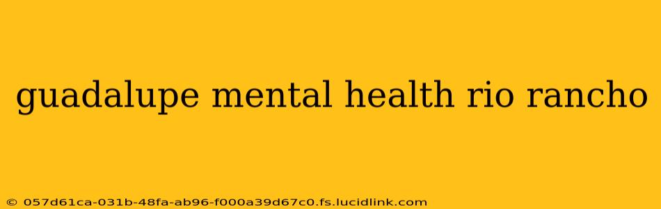 guadalupe mental health rio rancho