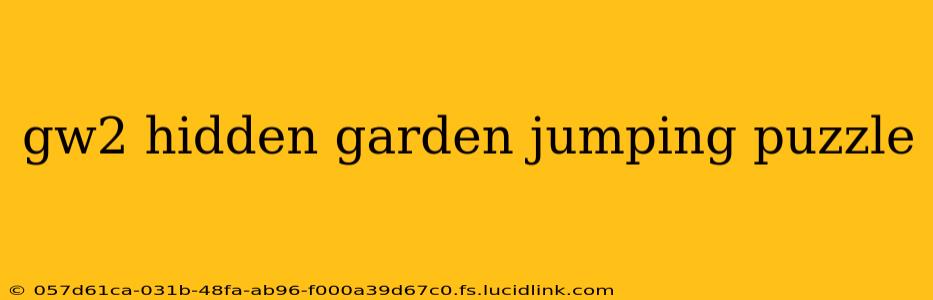 gw2 hidden garden jumping puzzle