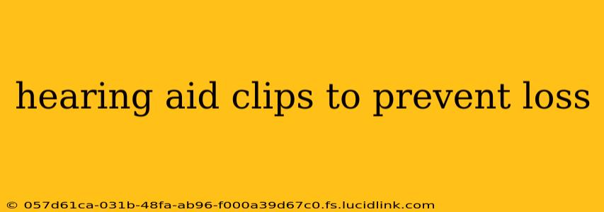 hearing aid clips to prevent loss
