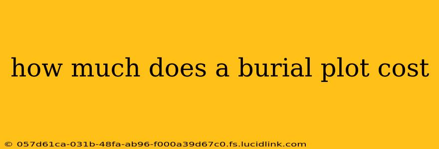 how much does a burial plot cost