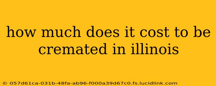 how much does it cost to be cremated in illinois