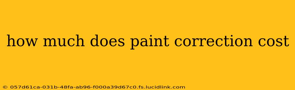 how much does paint correction cost