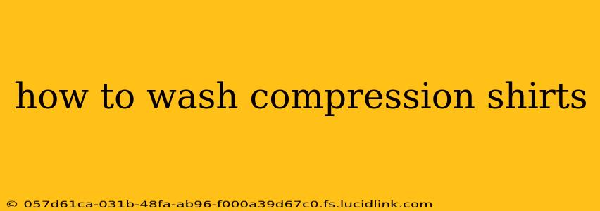 how to wash compression shirts