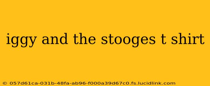 iggy and the stooges t shirt