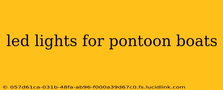 led lights for pontoon boats