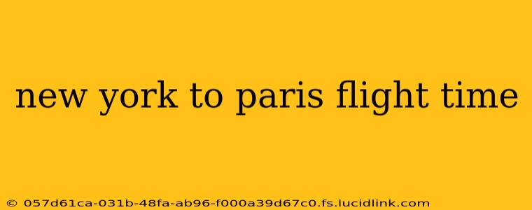new york to paris flight time