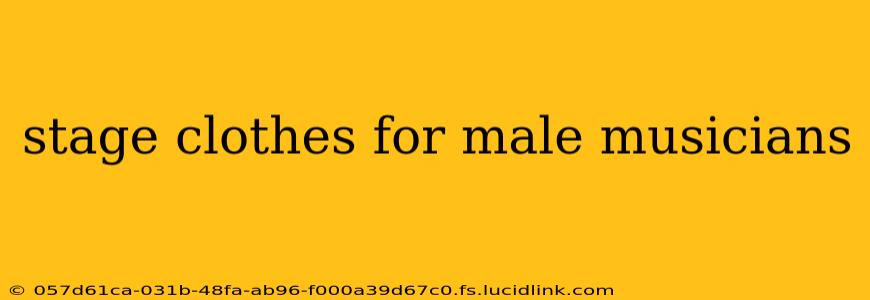 stage clothes for male musicians