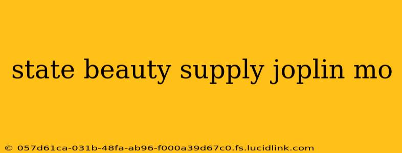state beauty supply joplin mo