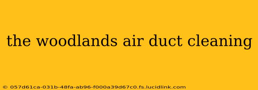 the woodlands air duct cleaning
