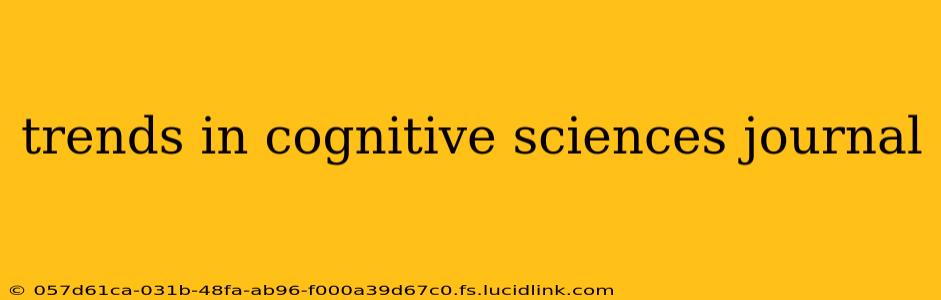 trends in cognitive sciences journal