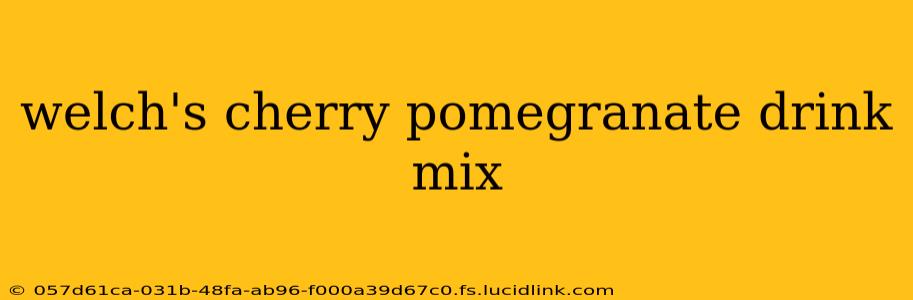 welch's cherry pomegranate drink mix