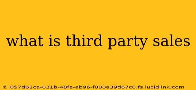 what is third party sales